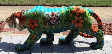Ashley's Art Gallery painting Bengal Tiger in Fuquay-Varina